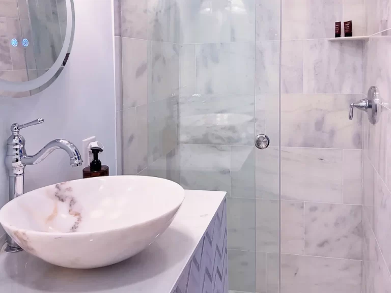 Captain's Quarters Marble Bathroom